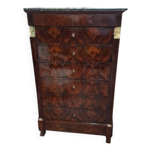 semainier en acajou Retour