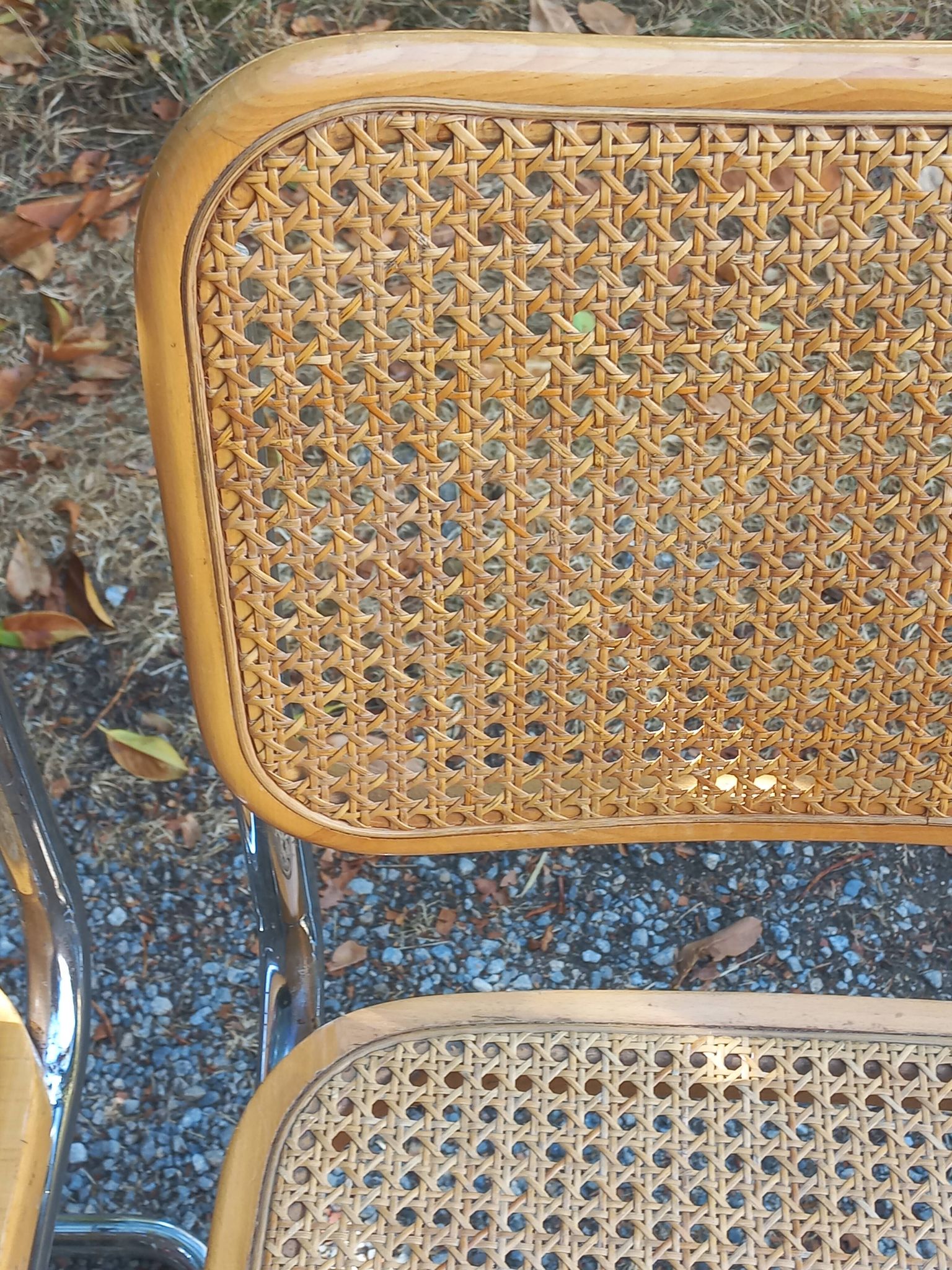 Set of 3 Cesca B32 chairs by Marcel Breuer