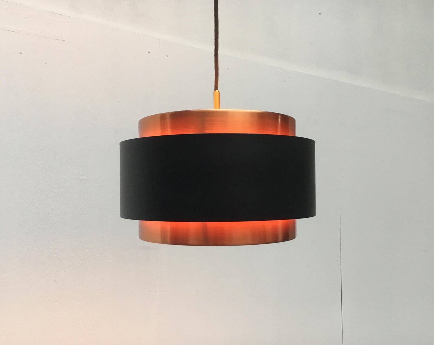 Mid-century Saturn chandelier by Jo Hammerborg for Fog & Mørup.