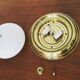 Brass and glass wall lamp or flush light