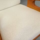 Brutalist rocking chair "sled" vintage