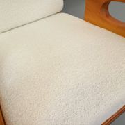 Brutalist rocking chair "sled" vintage