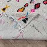 Handmade wool Berber rug 235 X 140 CM