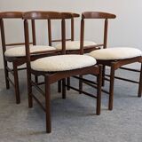 Set of 4 modernist chairs by Greta Magnusson Grossman, USA circa 1950.