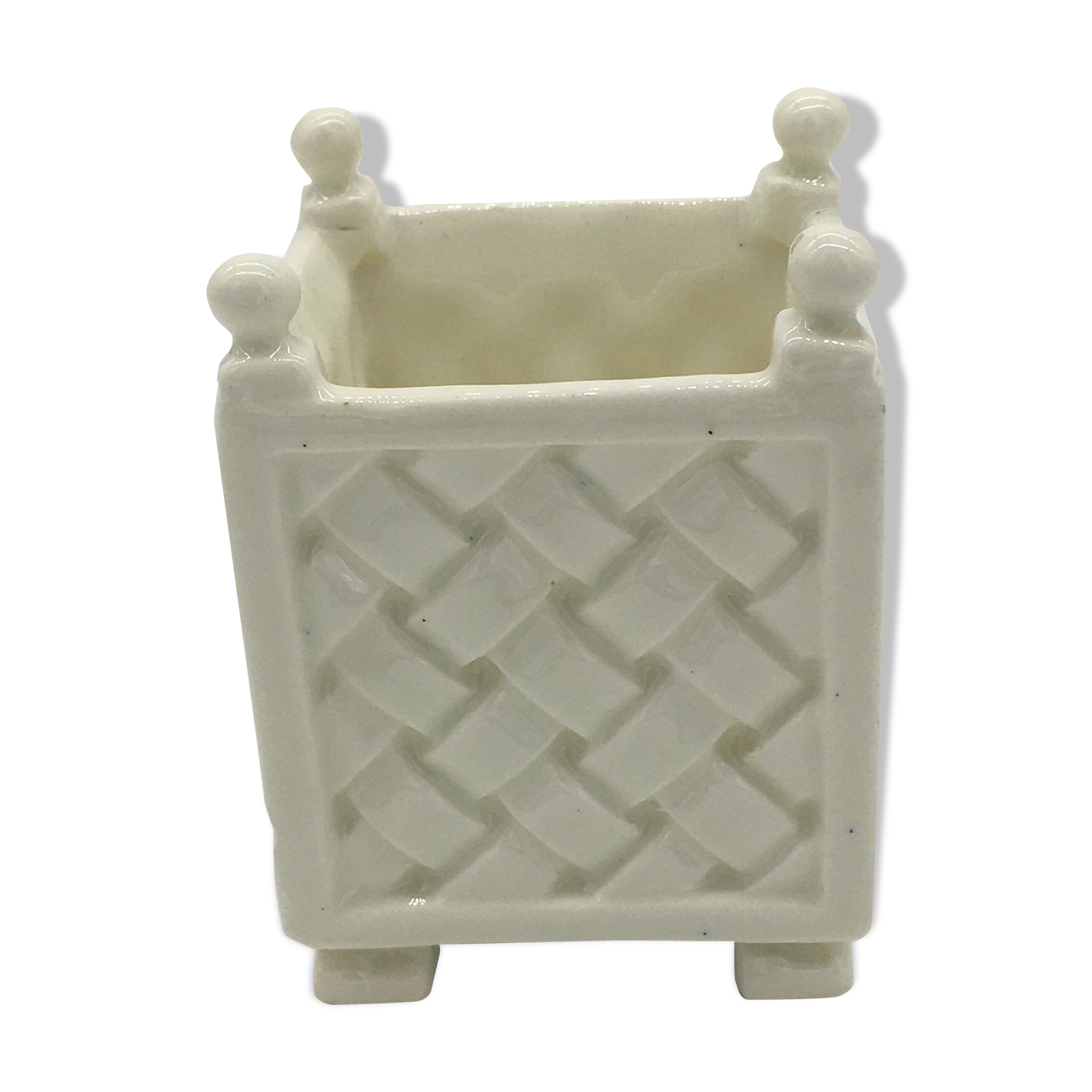 Cache pot “caisse oranger”