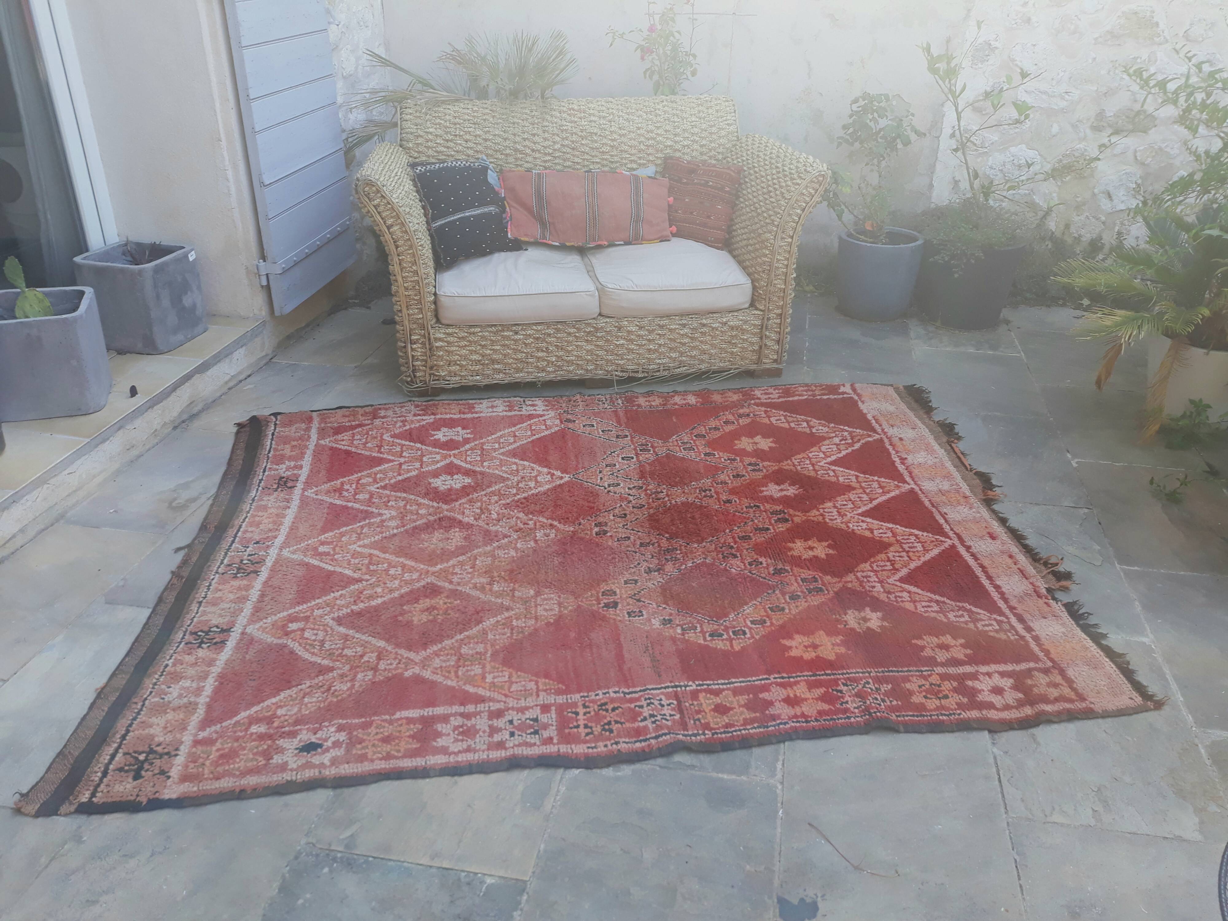 Berber wool rug  175x225cm