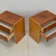 Pair of mid-century Bedside Tables,Bucovice,1970's.