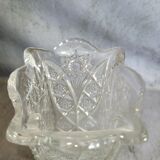 Crystal vase and bronze mount