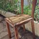 Art deco style chairs carved varnished wood honey brown color 1940