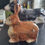Rabbit earthenware terrine, Michel Caugant