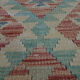 Tapis traditionnel oriental Kilim fait à la main laine beige géométrique Kilim- 60x89cm