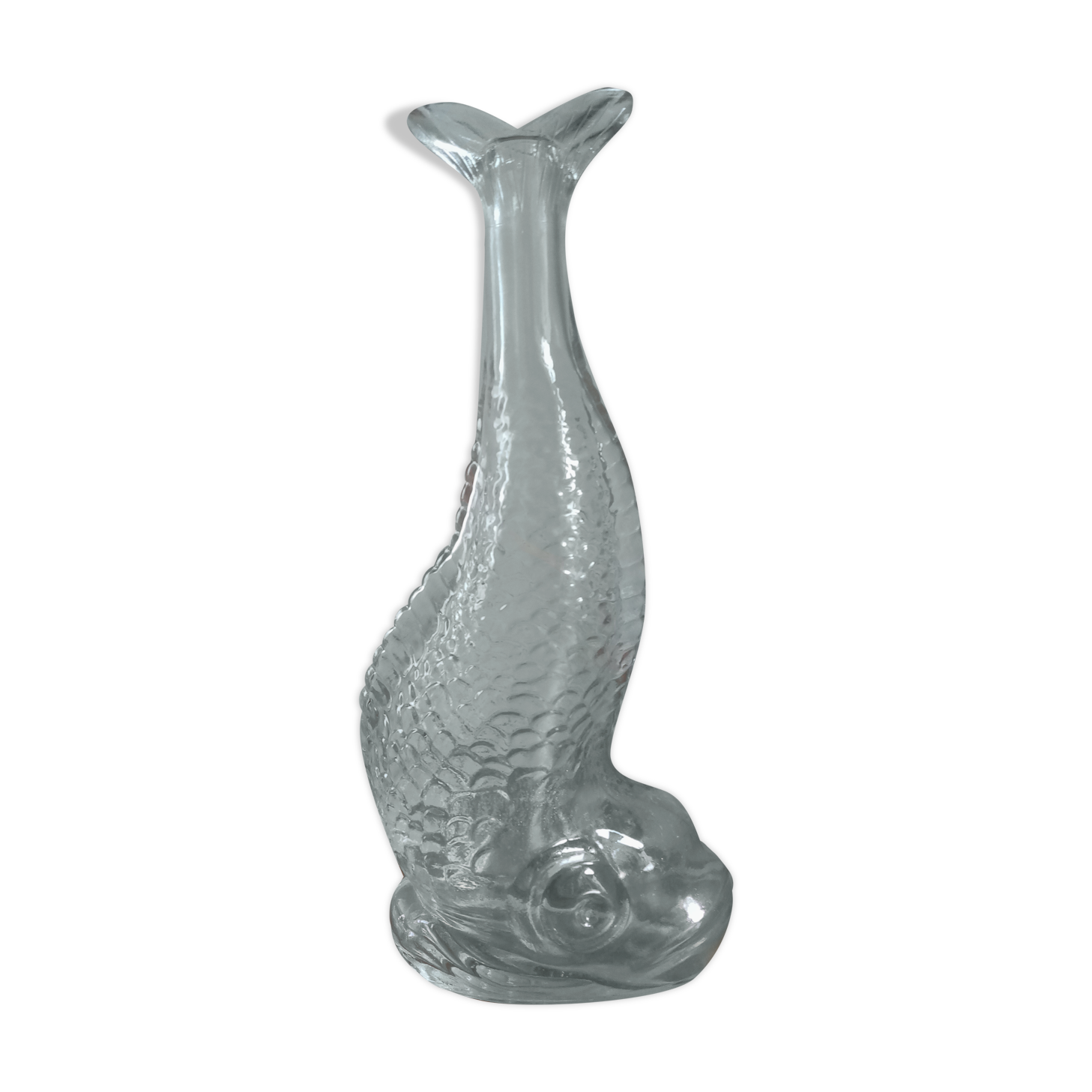 Glass fish vase