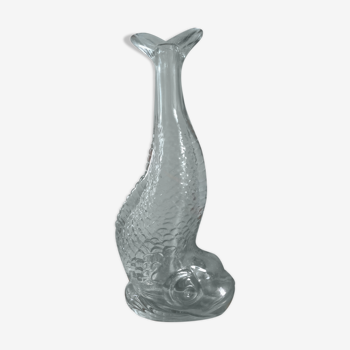 Glass fish vase