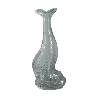 Glass fish vase