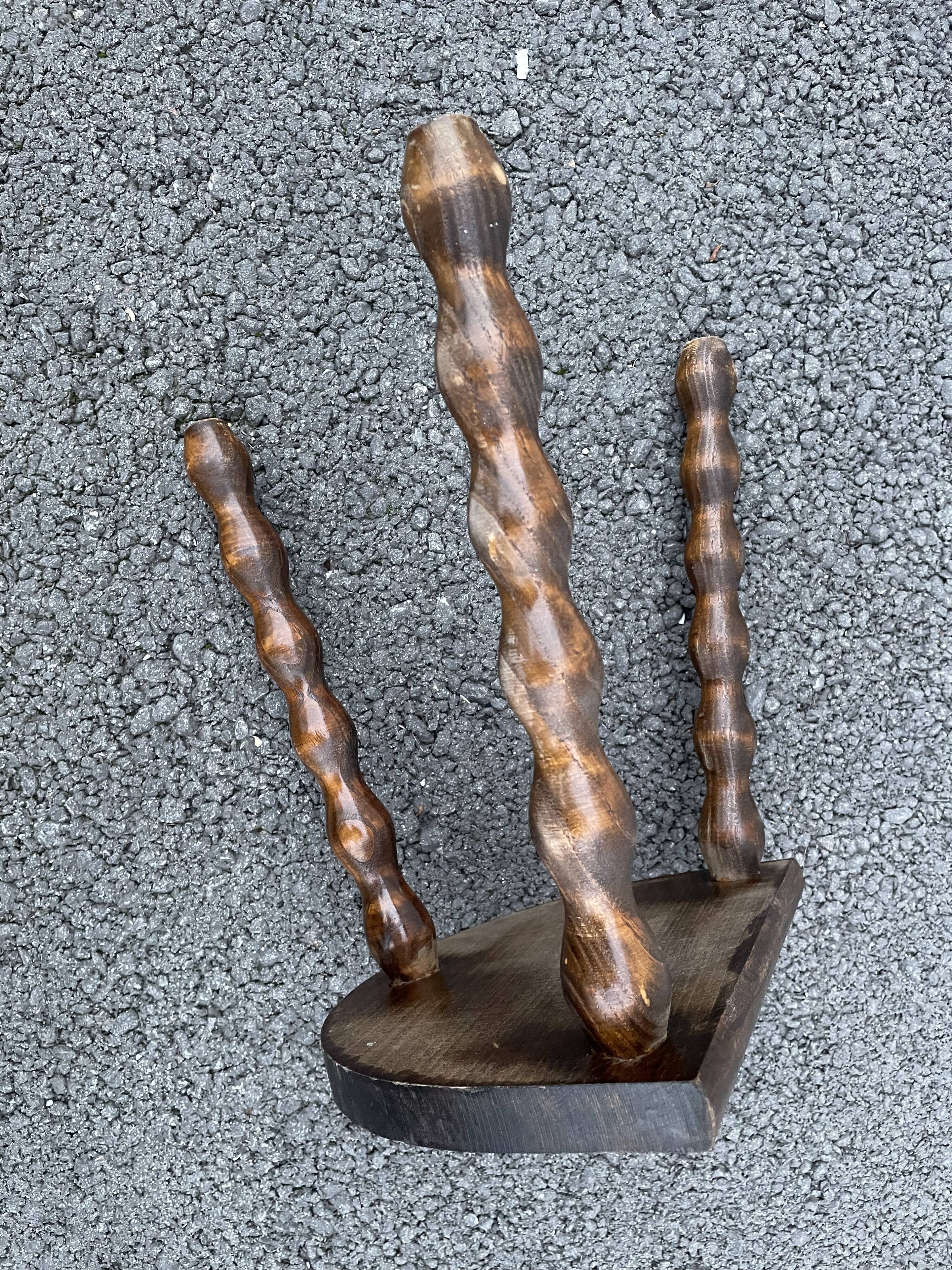 Tripod foot ball stool