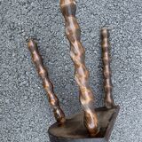 Tripod foot ball stool