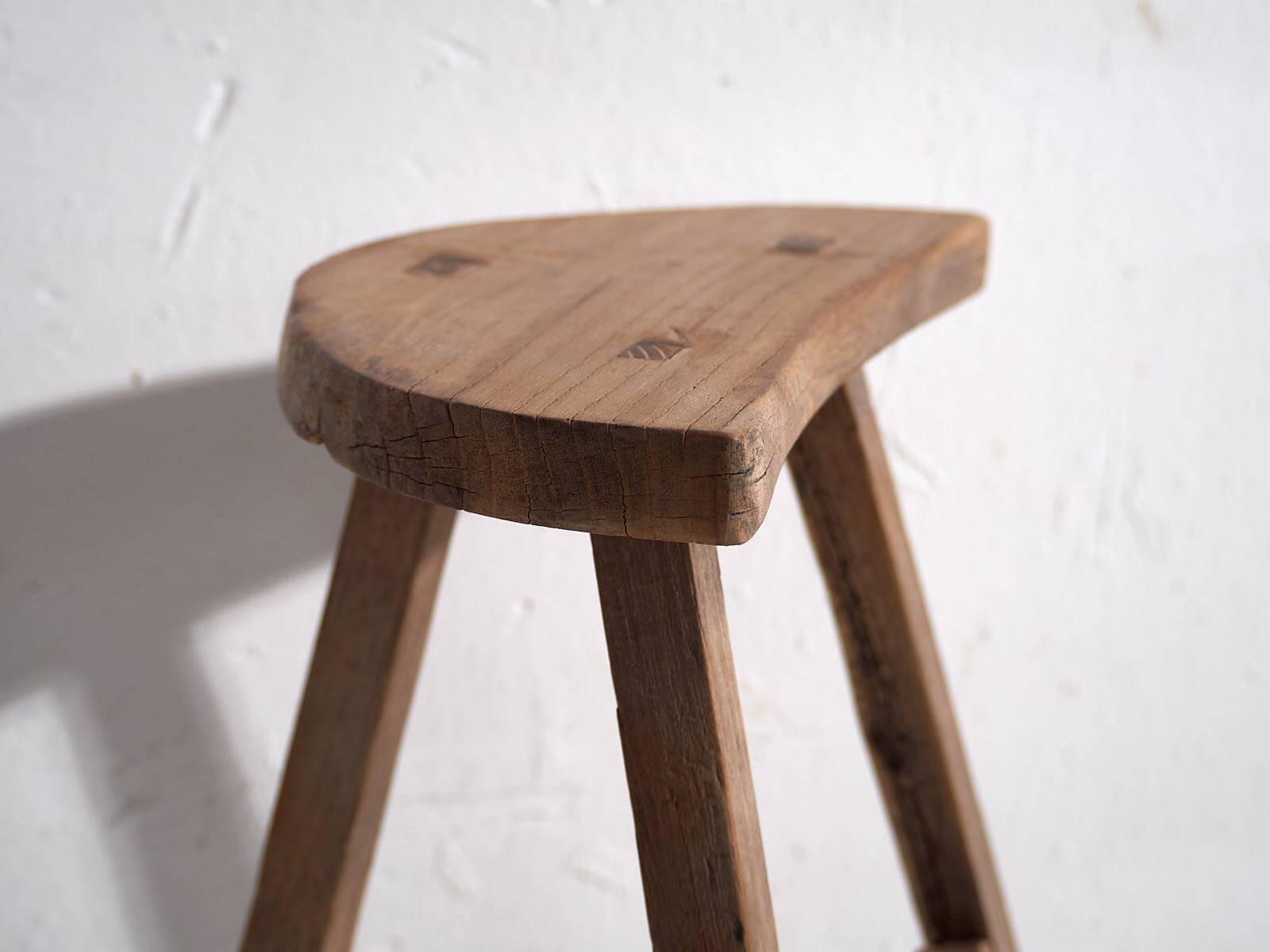 Antique wabi sabi style stool (c.1900) #6