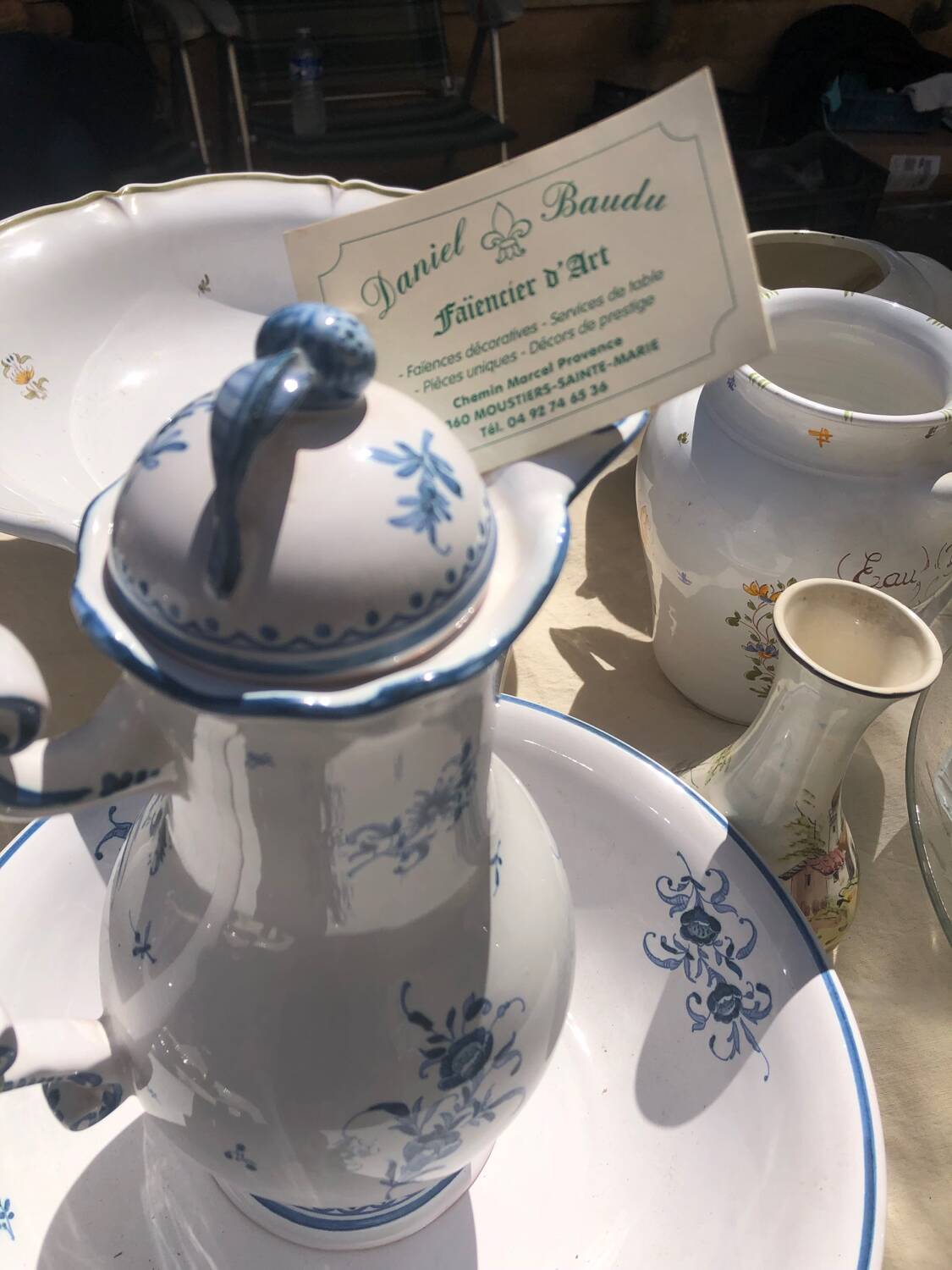 Moustier pottery. Bedroom toilet.