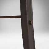 Industrial Bar/Bistro Table with Cast Iron Legs and Wooden Top, Belgium 192