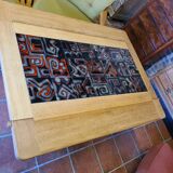vintage modular table in oak GILLERME and CHAMBRON