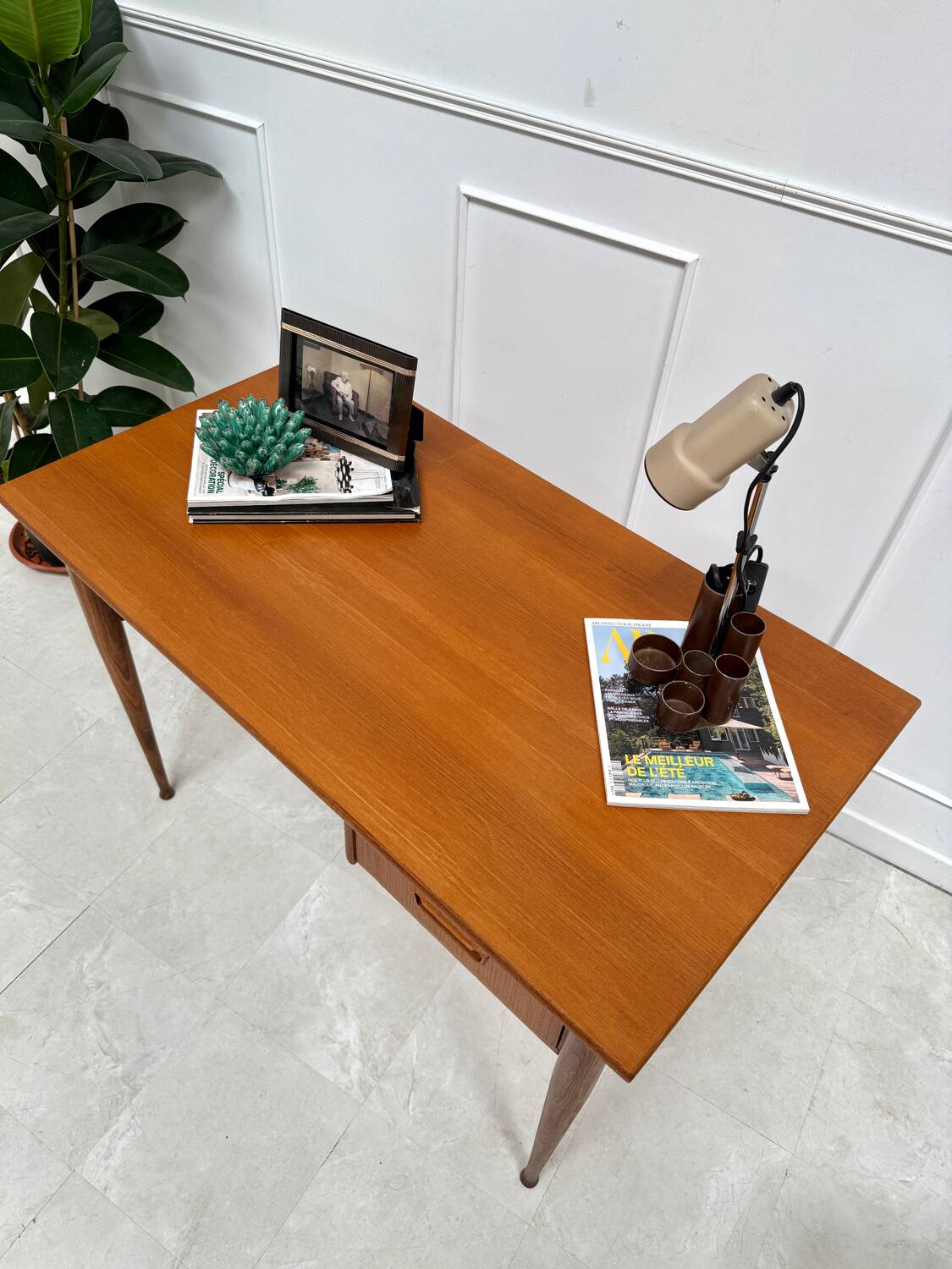 Scandinavian teak desk from the 60s