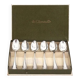 Christofle Malmaison, 6 mocha spoons, coffee, 10 cm, condition close to new.