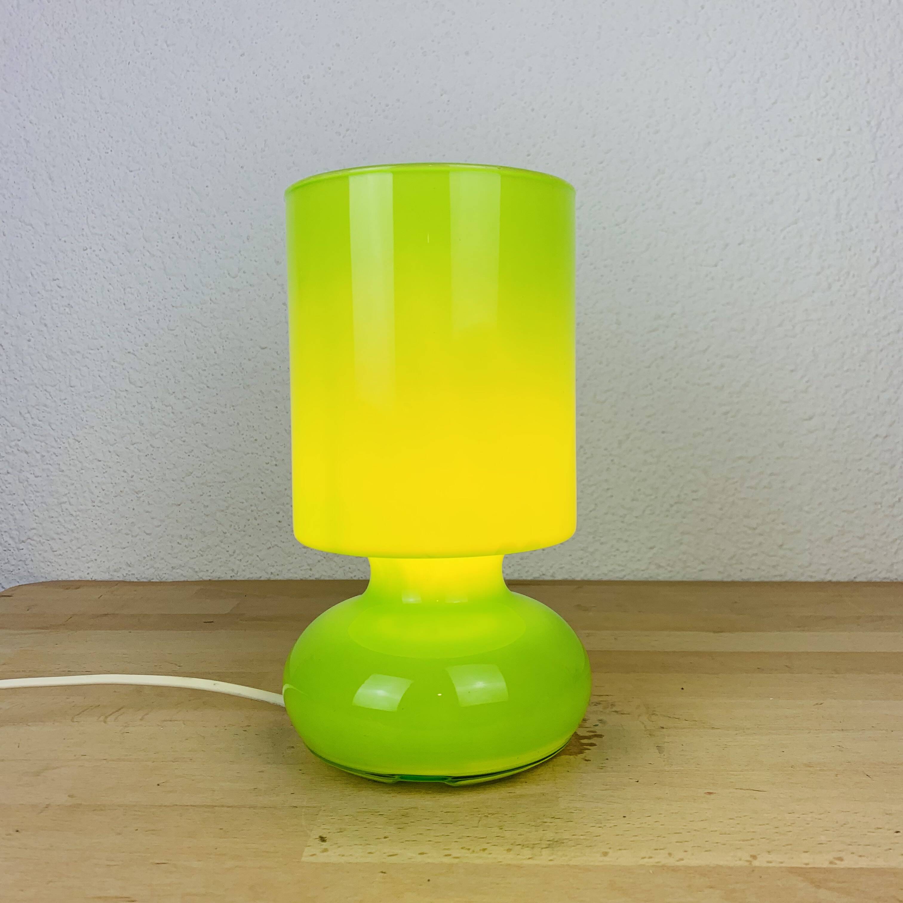 IKEA vintage green glass lamp Lykta