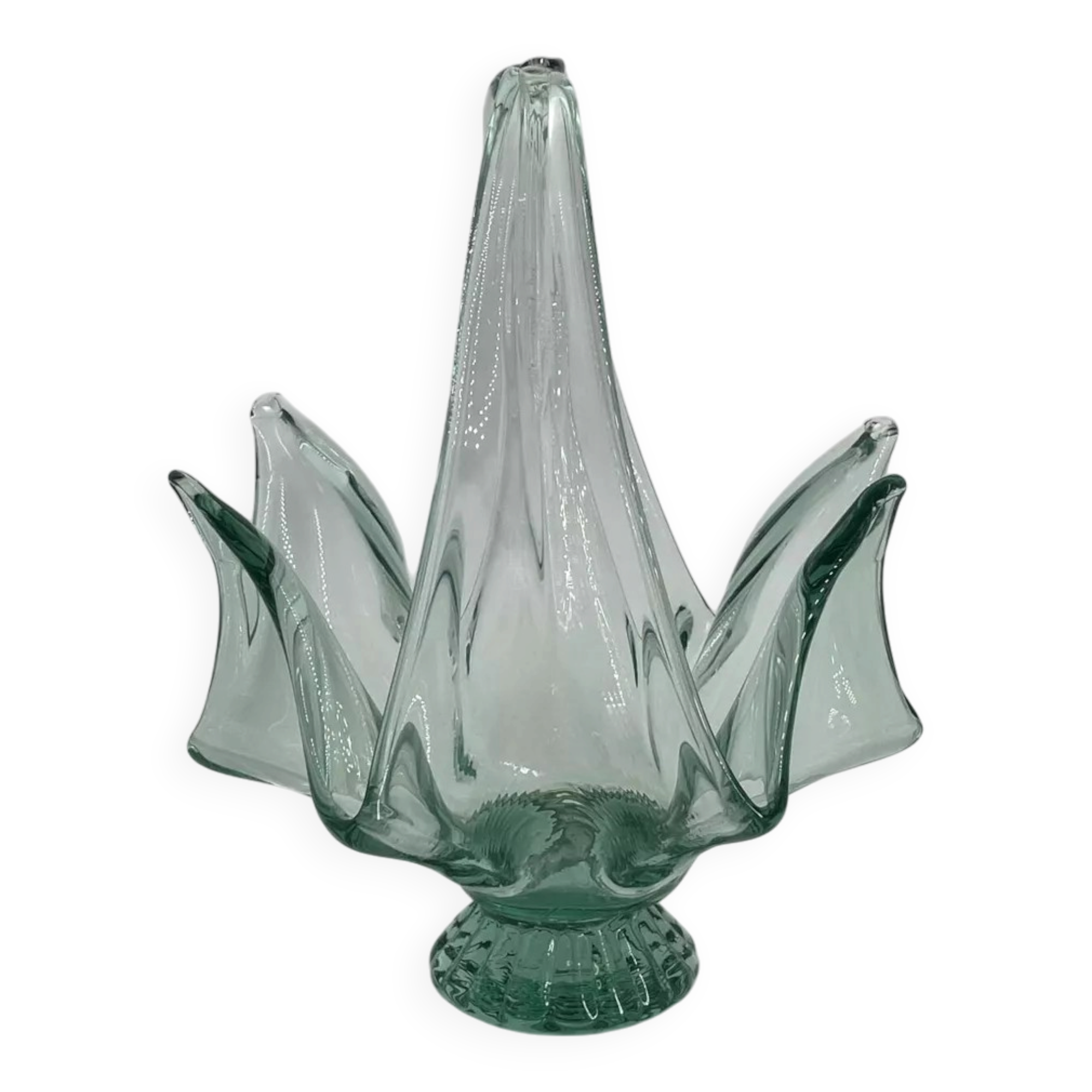 Coupe à fruit vintage en verre