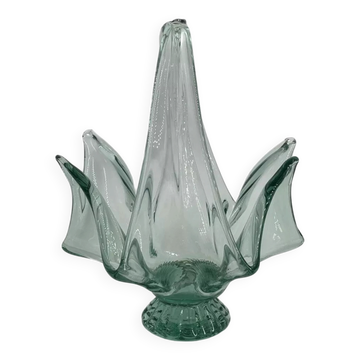 Coupe à fruit vintage en verre