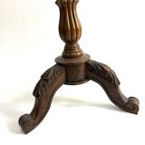 Folding swivel pedestal table side table