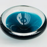 Scandinavian blue sommerso glass catchall – vintage design from the 1960s.