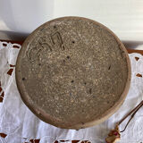 Pyrite stoneware bottle signed GRM