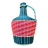 Demijohn scoubidou vintage