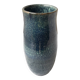 Blue stoneware vase