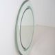Large vintage mirror with double facet edge