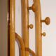 Malacca rattan mirror & coat hanger, 1960s