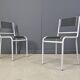 Ensemble de 6 chaises Sandow par René Herbst, années 1980