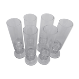 Crystal champagne flutes