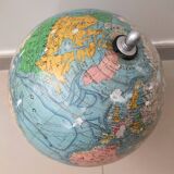 Terrestrial globe drawn by j forest edited by girard barrere & thomas