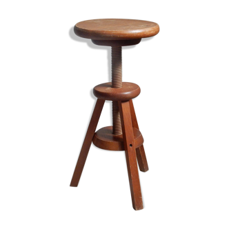 Wooden screw stool