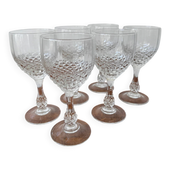 Set of 6 Luminarc wine glasses - Made in France
