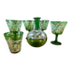 Ensemble de verres signé “École de Peinture Université de Durango"