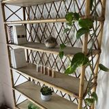 Large rattan bookcase