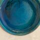 Blue and grey ceramic pottery dish