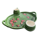 Slurry dish for red fruits, cream pot and vintage sugar bowl
