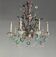 Multi-colored Murano glass Venetian chandelier with 7 light arms, circa 1920