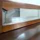 Art Deco mahogany sideboard – 4 drawers, 2 doors, beveled mirror, 1930s