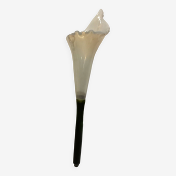 Vase, opaline arum flower