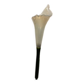 Vase, opaline arum flower