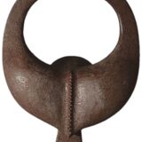 African wooden mask, symbolising a buffalo, Nigeria, 26x34cm